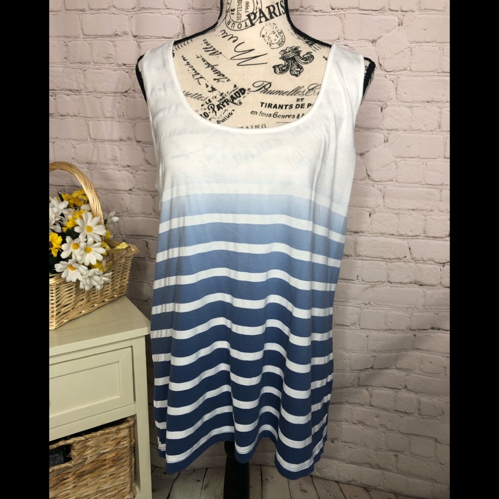 Old Navy Ombré Striped Tank Top